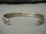 Amazing Willie Begay Vintage Native American Navajo Rainbow Sterling Silver Turquoise Bracelet-Nativo Arts