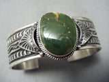 Important Sunny Reeves Native American Navajo Damale Turquoise Sterling Silver Bracelet-Nativo Arts