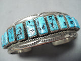 Important Vintage Native American Navajo Sleeping Beauty Turquoise Sterling Silver Bracelet-Nativo Arts