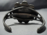 Detailed Detailed!! Vintage Native American Jewelry Navajo Turquoise Sterling Silver Concho Bracelet Old-Nativo Arts
