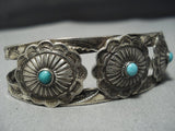 Detailed!! Vintage Native American Jewelry Navajo Concho Sterling Silver Bracelet Cuff Old-Nativo Arts
