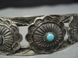 Detailed!! Vintage Native American Jewelry Navajo Concho Sterling Silver Bracelet Cuff Old-Nativo Arts