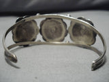 Detailed!! Vintage Native American Navajo Sterling Silver Concho Belt Bracelet Old-Nativo Arts
