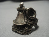 Detailed!! Vintage Navajo Saddle Sterling Silver Native American Ring Old-Nativo Arts