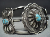 Details Details!! Vintage Native American Jewelry Navajo Sterling Silver Turquoise Concho Bracelet Old-Nativo Arts