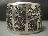 Details Details! Vintage Navajo Sterling Native American Jewelry Silver Bracelet Old-Nativo Arts