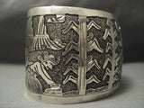 Details Details! Vintage Navajo Sterling Native American Jewelry Silver Bracelet Old-Nativo Arts