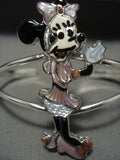 Details Details! Zuni Pink Shell Coral Mouse Native American Jewelry Silver Bracelet-Nativo Arts