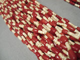 Monumental Navajo Coral Native American Hieshi Necklace- 629 Grams!-Nativo Arts