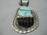 Incredible Vintage Navajo/ Mexican Turquoise Sterling Silver Necklace-Nativo Arts