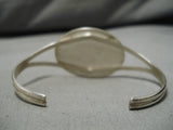 Detailed!! Vintage Native American Navajo Virg Reeder Bear Sterling Silver Bracelet-Nativo Arts