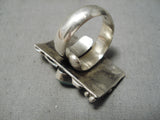 Sensational Vintage Native American Navajo Royston Turquoise Sterling Silver Ring Old-Nativo Arts