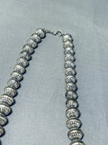 Best Native American Navajo 182 Gram Coral Sterling Silver Bead Necklace-Nativo Arts
