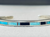 Important Ray Tracey Vintage Native American Navajo Turquoise Sterling Silver Bracelet-Nativo Arts