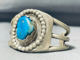 Baby Wrist Child Vintage Native American Navajo Turquoise Sterling Silver Bracelet-Nativo Arts