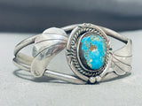 Superior Vintage Native American Navajo Pilot Mountain Sterling Silver Bracelet-Nativo Arts