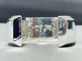 Small Wrist Robby Henry Vintage Native American Navajo Turquoise Sterling Silver Bracelet-Nativo Arts