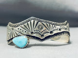 Skilled Workmanship Vintage Native American Navajo Turquoise Sterling Silver Bracelet-Nativo Arts