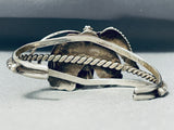 Premium Vintage Native American Navajo 2 Kingman Turquoise Sterling Silver Bracelet-Nativo Arts