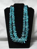 Magnificent Vintage Native American Navajo Spiderweb Turquoise Nugget Heishi Necklace Old-Nativo Arts