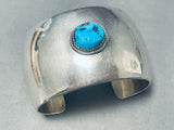 Fabulous Vintage Native American Hopi Morenci Turquoise Sterling Silver Bracelet-Nativo Arts