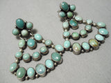 One Of Best Vintage Native American Navajo Royston Turquoise Sterling Silver Earrings-Nativo Arts