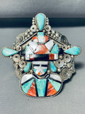 The Best Ever Vintage Native American Navajo Ben Begaye (d) Sterling Silver Turquoise Bracelet-Nativo Arts