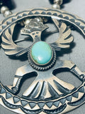 Chunky Onyx Vintage Native American Navajo Turquoise Sterling Silver Necklace-Nativo Arts