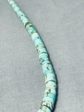 Native American Exquisite Vintage Santo Domingo Turquoise Sterling Silver Necklace-Nativo Arts