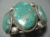 Best Native American Navajo Rick Martinez Royston Turquoise Sterling Silver Bracelet-Nativo Arts
