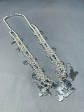 Disney Native American Hndmde Turquoise Sterling Silver Squash Blossom Necklace-Nativo Arts