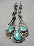 Quality Vintage Native American Navajo Turquoise Sterling Silver Hair Barrette Clip Old-Nativo Arts