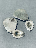 Gorgeous Vintage Native American Navajo Sugulite Sterling Silver Earrings Signed Rudy Willie-Nativo Arts