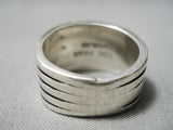 Exceptional Vintage Navajo Sterling Silver Ring Native American-Nativo Arts