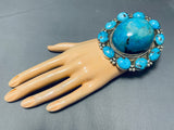 The Best Native American Navajo Bulbous Turquoise Sterling Silver Bracelet-Nativo Arts