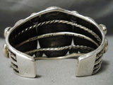 Best Vintage Native American Navajo Martinez Carico Lake Turquoise Sterling Silver Bracelet-Nativo Arts