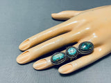 Mongo Vintage Native American Navajo Turquoise Sterling Silver Ring-Nativo Arts