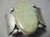 One Of Craziest Native American Tight Spider Turquoise Sterling Silver Bracelet-Nativo Arts