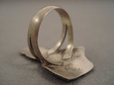 Distinctive Vintage Hopi 'Amazing Quail' Sterling Native American Jewelry Silver Ring Old Pawn-Nativo Arts