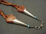 Duel Channeled 'Tears Of Joy' Navajo Native American Jewelry Silver Shell Necklace-Nativo Arts