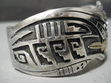 One Of The Best Vintage Native American Navajo Overlay Sterling Silver Gold Bracelet-Nativo Arts
