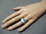 Intricate Spiderweb Turquoise Vintage Men's Native American Navajo Sterling Silver Ring-Nativo Arts