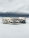 Stunning Vintage Native American Hopi Sterling Silver Bracelet-Nativo Arts