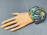 281 Gram Mind Blowing Native American Turquoise Sterling Silver Bracelet-Nativo Arts