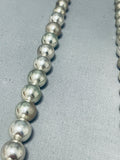 Dazzling Vintage Native American Navajo Sterling Silver Necklace-Nativo Arts