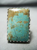 Gorgeous San Felipe Native American Royston Turquoise Sterling Silver Ring-Nativo Arts
