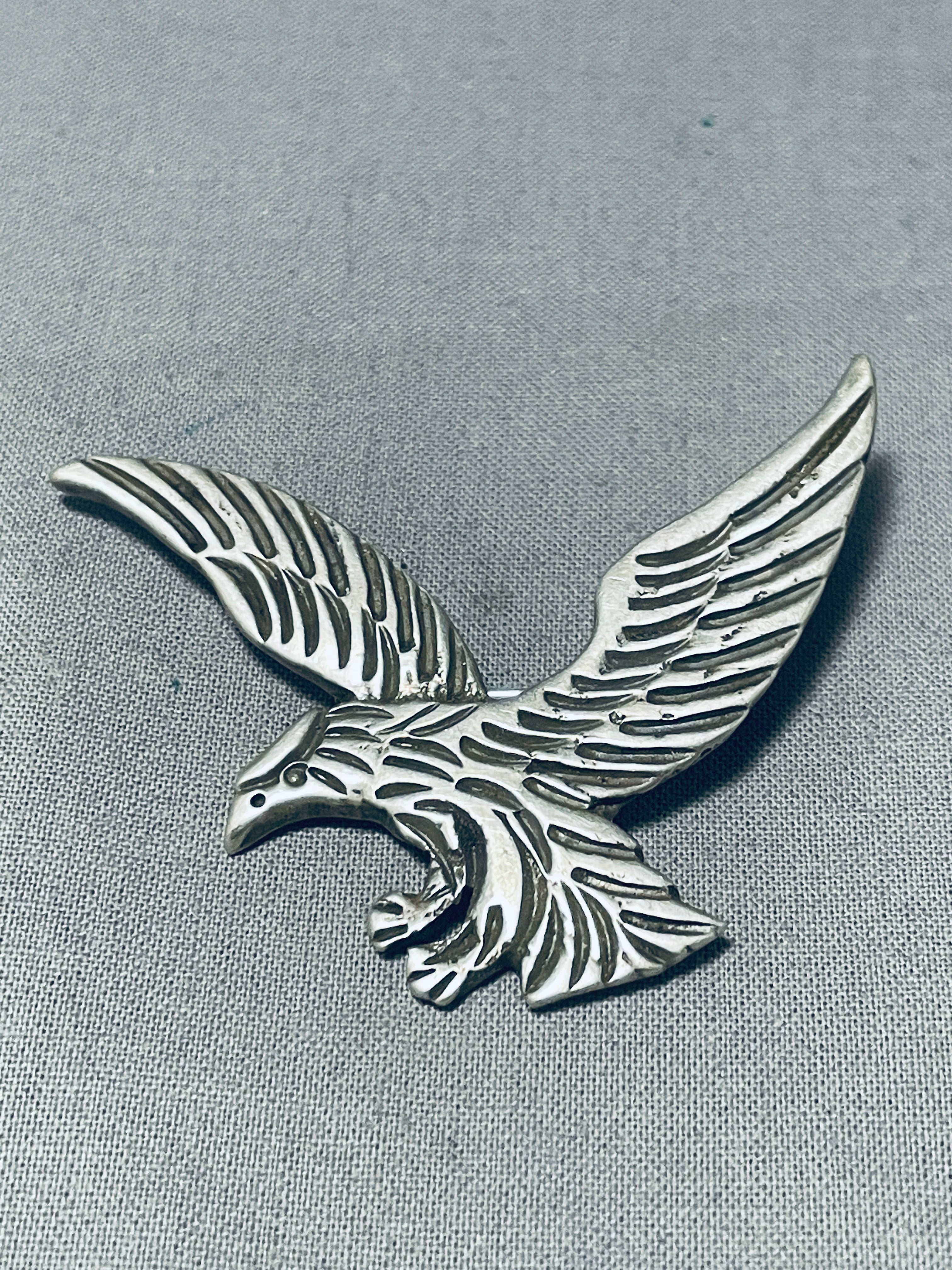 Sterling Silver Polish Eagle Zable Bead - PG75195