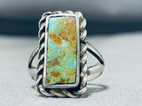 Astounding Vintage Native American Zuni Royston Turquoise Sterling Silver Ring-Nativo Arts