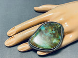 Best Biggest Vintage Native American Navajo Royston Turquoise Sterling Silver Ring-Nativo Arts