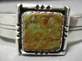 Important Vintage Native American Navajo Roger Skeet Turquoise Sterling Silver Bracelet-Nativo Arts